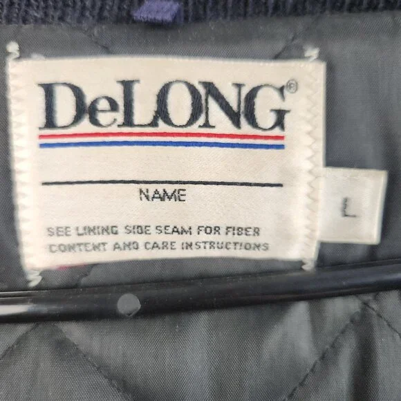 Vintage Bomber Varsity Jacket Men's Large Two Toned Wool 90's Quilted Gorpcore - Picture 3 of 14